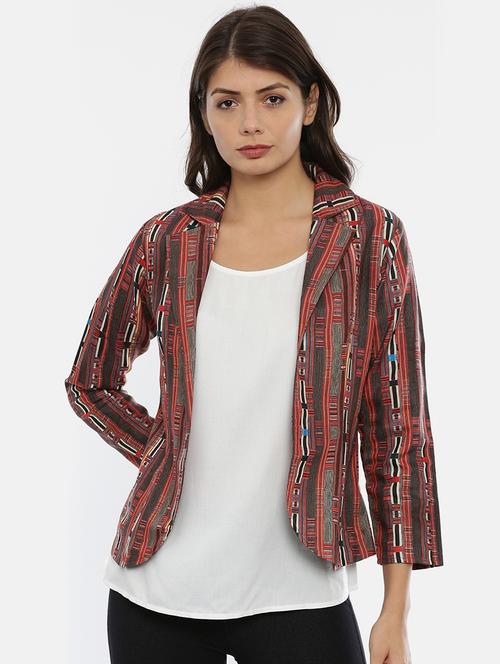 striped summer jacket - 17112217 - Very Small Image - 1