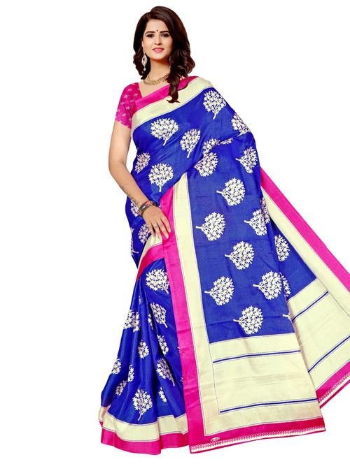 women's banarasi saree with blouse - 17112924 - Very Small Image - 1