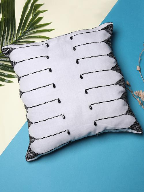 designer white cushion cover - 17113744 - Very Small Image - 1