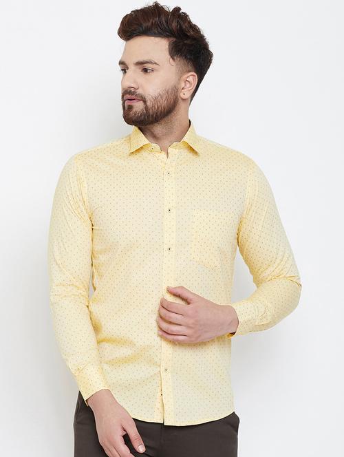 yellow printed casual shirt - 17114050 - Very Small Image - 1