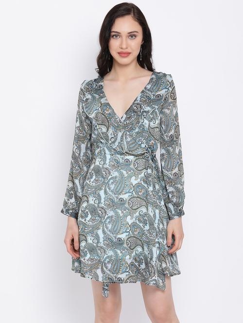 tie knot paisley print dress - 17116391 - Very Small Image - 1