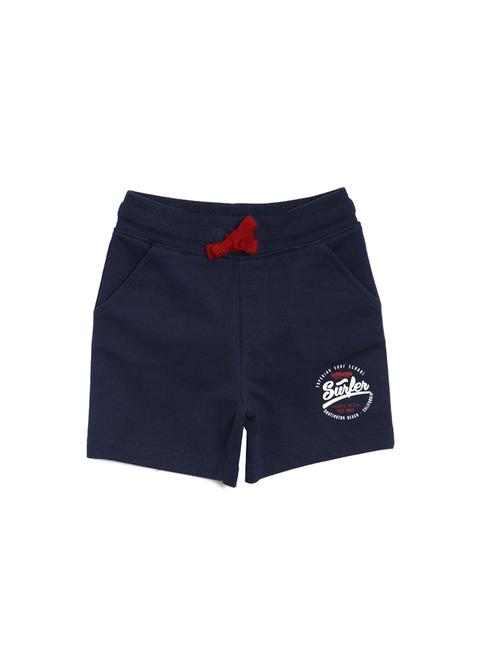 dark blue cotton shorts - 17116901 - Very Small Image - 1