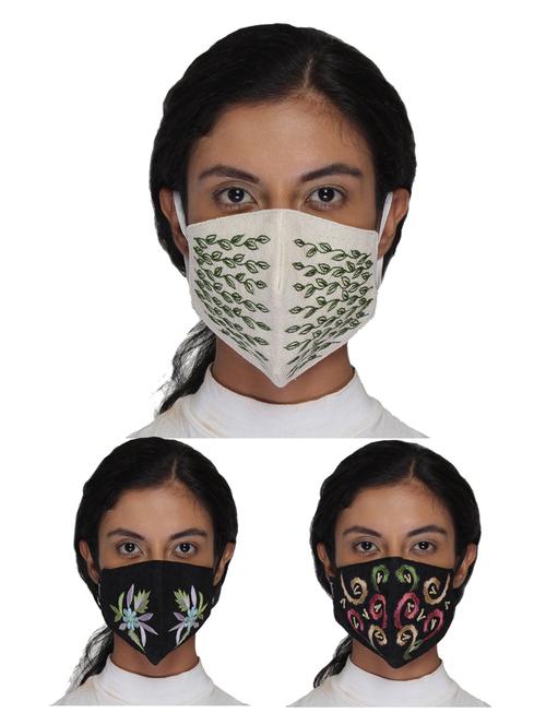 pack of 3 anti-pollution women mask - 17118990 - Very Small Image - 1