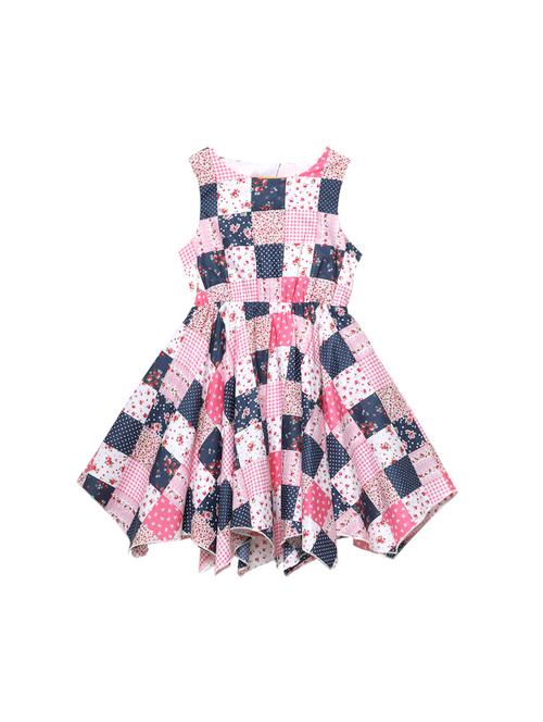 pink colored polyester frock - 17119019 - Very Small Image - 1