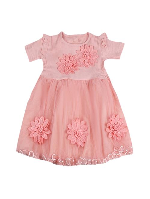 pink cotton frock - 17119287 - Very Small Image - 1