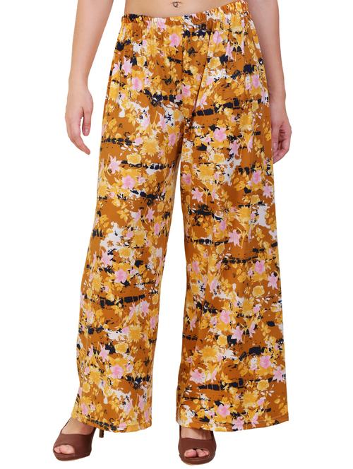 mid rise printed palazzo - 17119649 - Very Small Image - 1