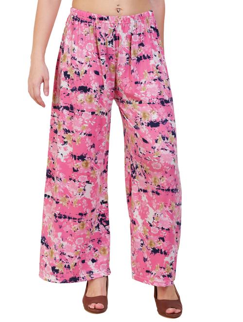 floral flared palazzo - 17119652 - Very Small Image - 1