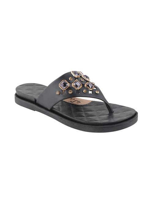 black rubber slippers & flip flop - 17120858 - Very Small Image - 1