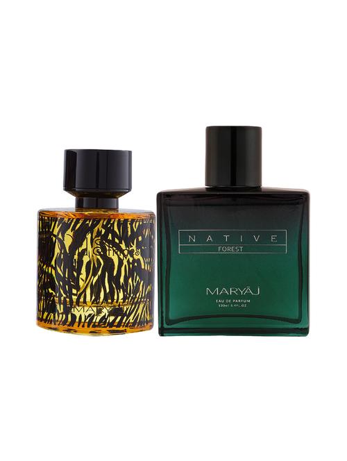 maryaj wild stripes edp oriental 100ml for men and maryaj native forest edp powdery 100ml for unisex + 2 parfum testers free - 17120950 - Very Small Image - 1