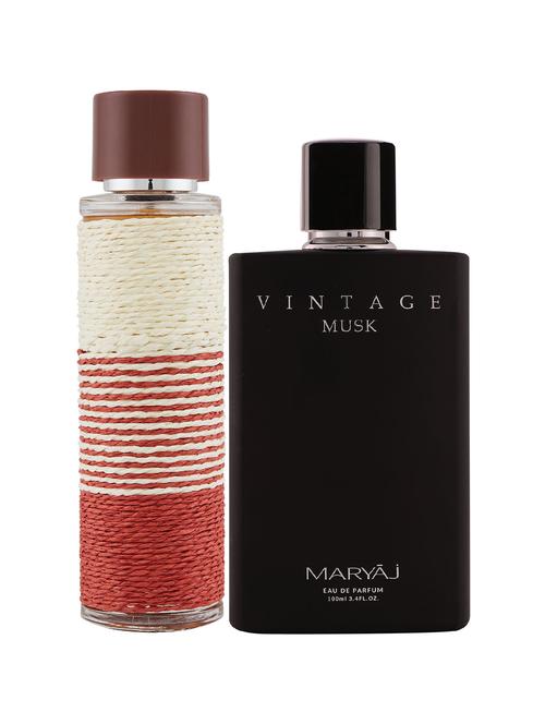 maryaj deuce homme edp spicy 100ml for men and maryaj vintage musk edp musky 100ml for unisex + 2 parfum testers free - 17120978 - Very Small Image - 1