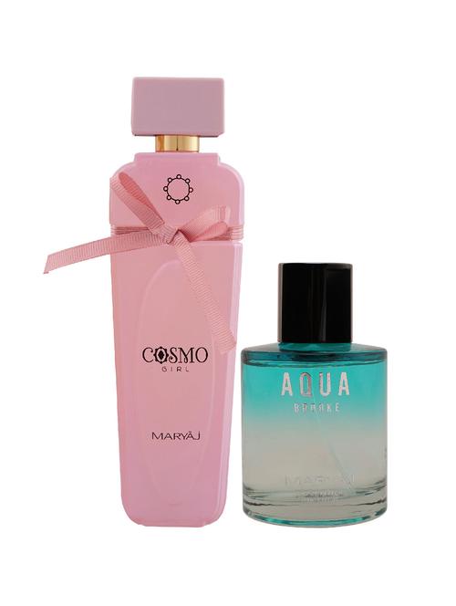 maryaj cosmo girl edp powdery 100ml for women and maryaj aqua brooke edp 100ml for women + 2 parfum testers free - 17121105 - Very Small Image - 1