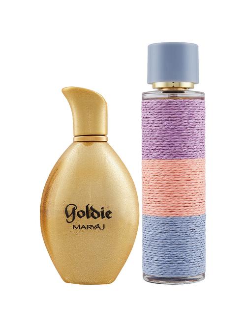 maryaj goldie edp perfume 100ml for women and maryaj deuce femme edp perfume 100ml for women+ 2 parfum testers free - 17121156 - Very Small Image - 1