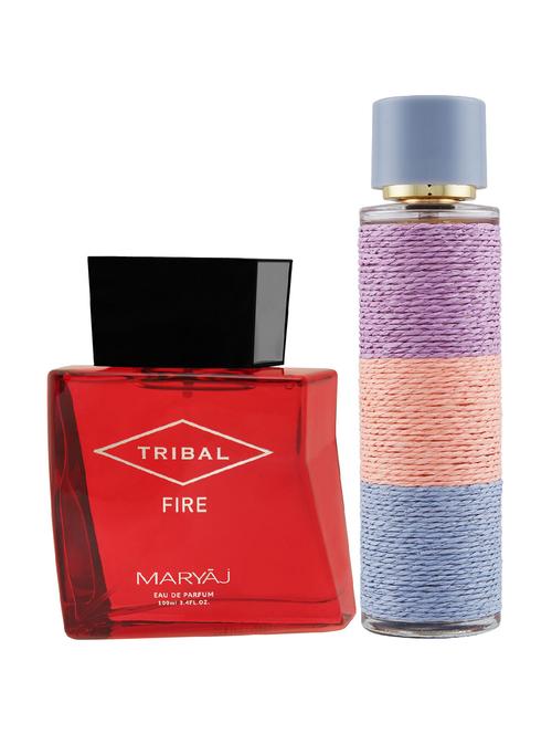 maryaj tribal fire edp ambery 100ml for unisex and maryaj deuce femme edp 100ml for women+ 2 parfum testers free - 17121177 - Very Small Image - 1