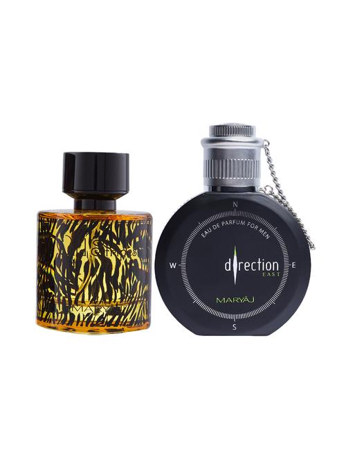 maryaj wild stripes edp oriental 100ml for men and maryaj direction east edp 100ml for men+ 2 parfum testers free - 17121223 - Very Small Image - 1