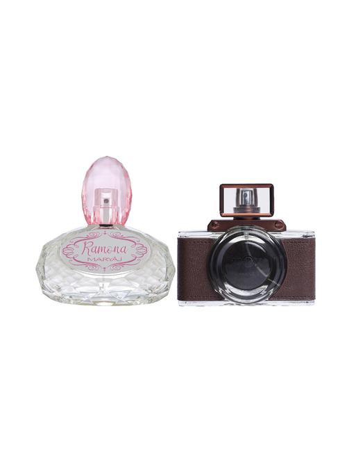 maryaj ramona edp 100ml for women and maryaj zoom pour homme edp spicy 100ml for men + 2 parfum testers free - 17121276 - Very Small Image - 1