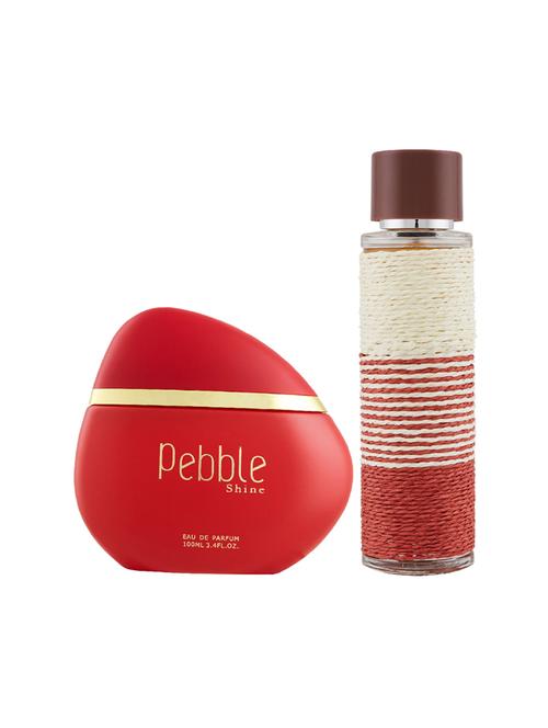 maryaj pebble shine edp 100ml for women and maryaj deuce homme edp spicy 100ml for men + 2 parfum testers free - 17121298 - Very Small Image - 1