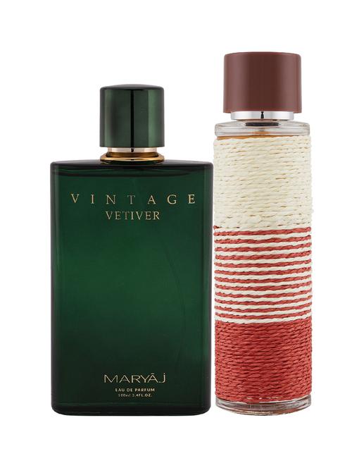 maryaj vintage vetiver edp aromatic 100ml for unisex and maryaj deuce homme edp spicy 100ml for men + 2 parfum testers free - 17121318 - Very Small Image - 1