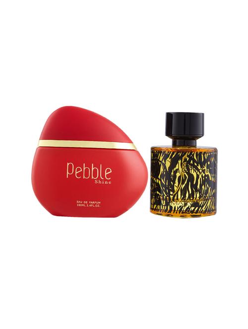 maryaj pebble shine edp 100ml for women and maryaj wild stripes edp aromatic oriental 100ml for men + 2 parfum testers free - 17121326 - Very Small Image - 1