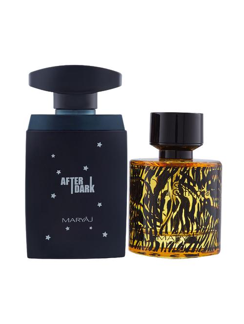 maryaj after dark edp 100ml for men and maryaj wild stripes edp oriental 100ml for men + 2 parfum testers free - 17121334 - Very Small Image - 1