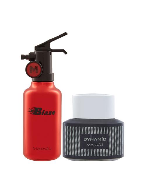maryaj blaze edp aromatic 100ml for men and maryaj dynamic edp spicy 100ml for men + 2 parfum testers free - 17121437 - Very Small Image - 1