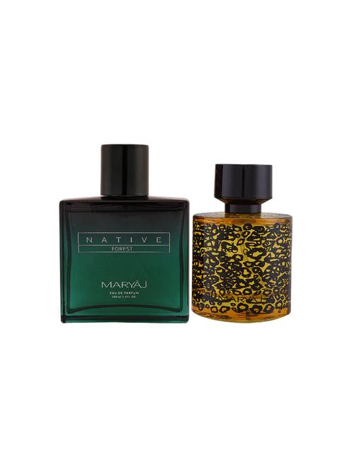 maryaj native forest edp powdery 100ml for unisex and maryaj wild speed edp 100ml for men + 2 parfum testers free - 17121488 - Very Small Image - 1