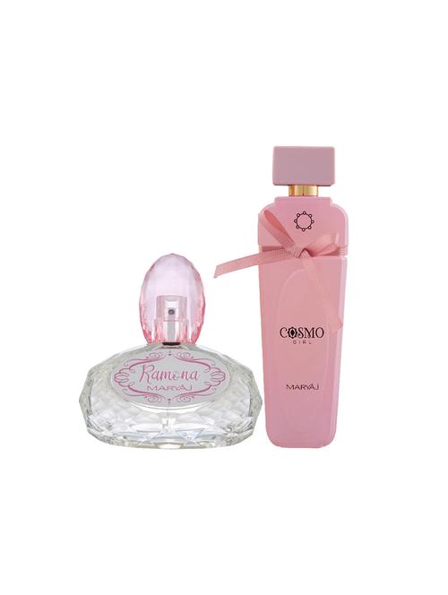 maryaj ramona edp perfume 100ml for women and maryaj cosmo girl edp powdery perfume 100ml for women+ 2 parfum testers free - 17121527 - Very Small Image - 1