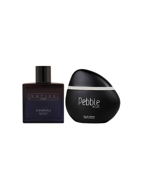 maryaj native clouds edp aromatic 100ml for unisex and maryaj pebble style edp spicy 100ml for men + 2 parfum testers free - 17121573 - Very Small Image - 1