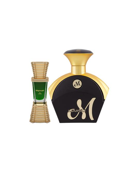 ajmal majmua cp alcohol-free attar 10ml for unisex and maryaj m for her edp 90ml for women + 2 parfum testers free - 17121719 - Very Small Image - 1