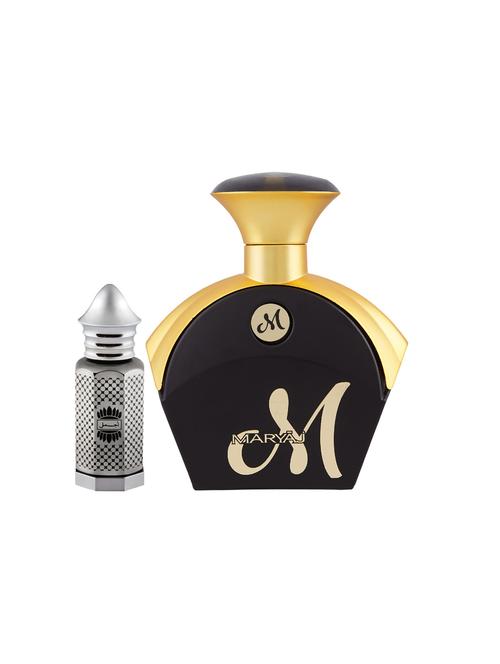 ajmal asher cp alcohol-free attar 12ml for unisex and maryaj m for her edp 90ml for women + 2 parfum testers free - 17121730 - Very Small Image - 1