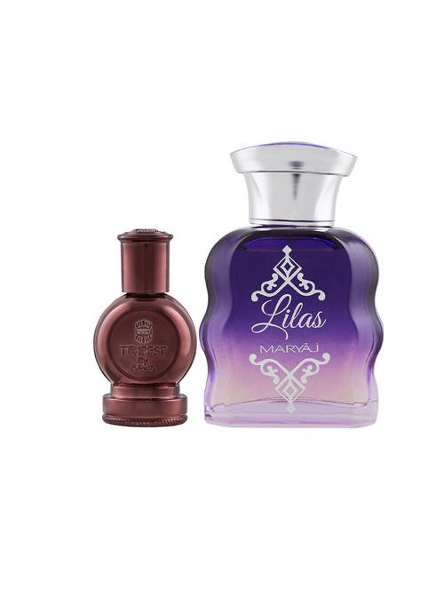 ajmal tempest cp alcohol-free attar 12ml for unisex and maryaj lilas edp 100ml for women + 2 parfum testers free - 17121742 - Very Small Image - 1