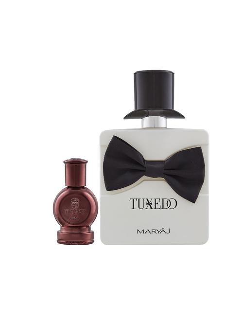 ajmal tempest concentrated oil alcohol-free attar 12ml for unisex and maryaj tuxedo edp 100ml for men + 2 parfum testers free - 17121764 - Very Small Image - 1