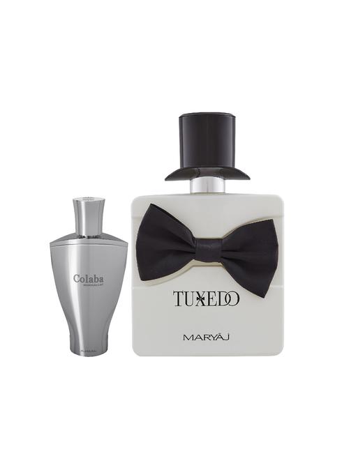 ajmal colaba mukhallat cp alcohol-free attar 14ml for unisex and maryaj tuxedo edp 100ml for men + 2 parfum testers free - 17121775 - Very Small Image - 1
