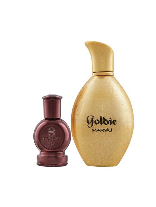 ajmal tempest cp alcohol-free attar 12ml for unisex and maryaj goldie edp 100ml for women + 2 parfum testers free - 17121786 - Very Small Image - 1