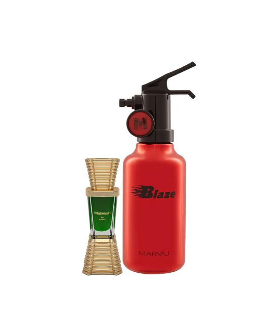 ajmal majmua cp alcohol-free attar 10ml for unisex and maryaj blaze edp 100ml for men + 2 parfum testers free - 17121807 - Very Small Image - 1