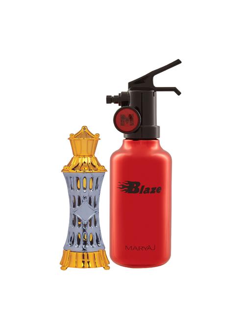 ajmal mizyaan cp musky alcohol-free attar 14ml for unisex and maryaj blaze edp 100ml for men + 2 parfum testers free - 17121817 - Very Small Image - 1