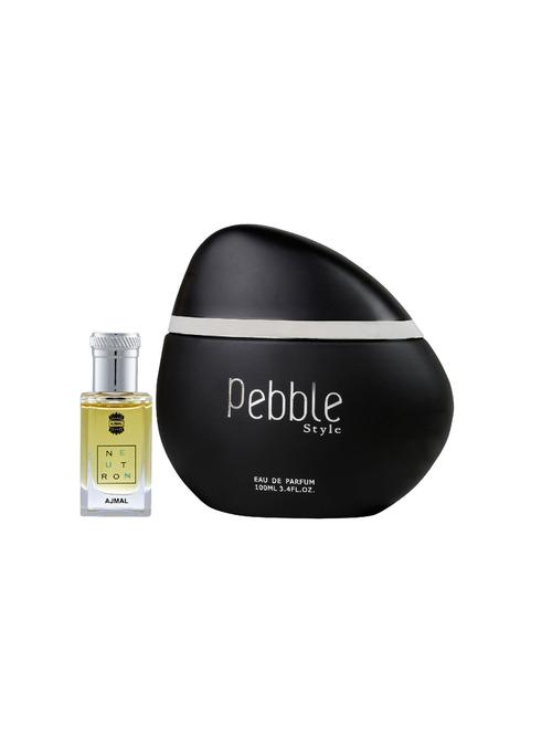 ajmal neutron cp alcohol-free attar 10ml for men and maryaj pebble style edp 100ml for men + 2 parfum testers free - 17121855 - Very Small Image - 1