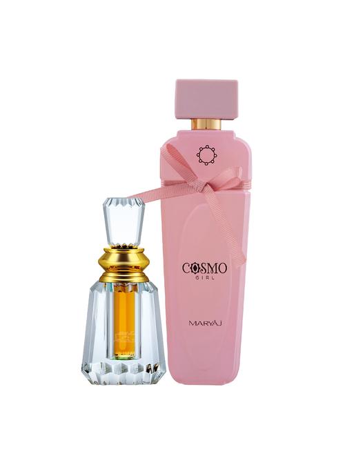 ajmal oudh mukhallat cp oudhy 6ml for unisex and maryaj cosmo girl edp 100ml for women + 2 parfum testers free - 17121880 - Very Small Image - 1