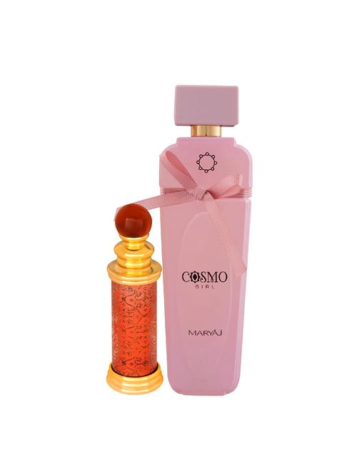 ajmal classic oud cp oudh 10ml for unisex and maryaj cosmo girl edp 100ml for women + 2 parfum testers free - 17121886 - Very Small Image - 1
