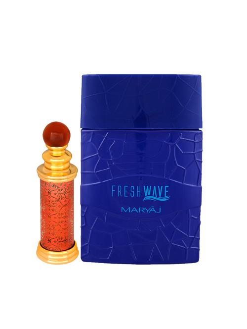 ajmal classic oud cp oudh alcohol-free attar 10ml for unisex and maryaj fresh wave edp 100ml for men + 2 parfum testers free - 17121908 - Very Small Image - 1