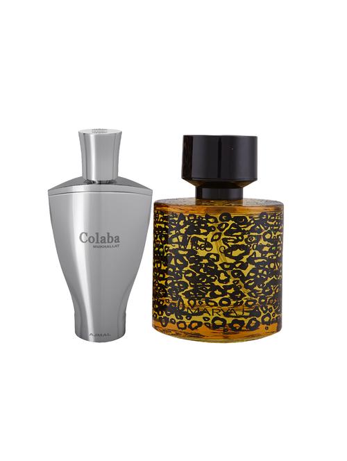 ajmal colaba mukhallat cp alcohol-free attar 14ml for unisex and maryaj wild speed edp 100ml for men + 2 parfum testers free - 17121928 - Very Small Image - 1