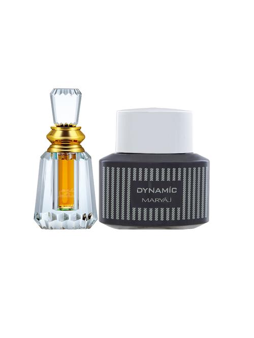 ajmal oudh mukhallat cp oudhy alcohol-free attar 6ml for unisex and maryaj dynamic edp 100ml for men + 2 parfum testers free - 17121946 - Very Small Image - 1
