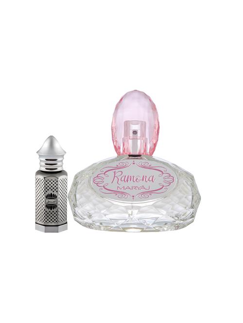 ajmal asher cp alcohol-free attar 12ml for unisex and maryaj ramona edp 100ml for women + 2 parfum testers free - 17121971 - Very Small Image - 1