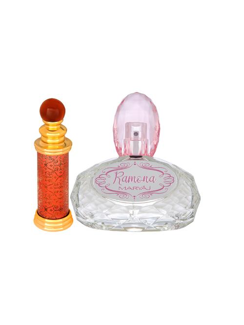 ajmal classic oud cp oudh alcohol-free attar 10ml for unisex and maryaj ramona edp 100ml for women + 2 parfum testers free - 17121974 - Very Small Image - 1