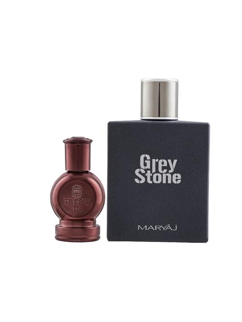 ajmal tempest cp alcohol-free attar 12ml for unisex and maryaj grey stone edp 100ml for men + 2 parfum testers free - 17121983 - Very Small Image - 1
