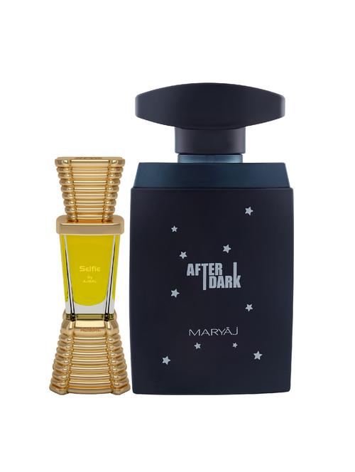 ajmal selfie concentrated oil alcohol-free attar 10ml for men and maryaj after dark edp 100ml for men + 2 parfum testers free - 17122008 - Very Small Image - 1