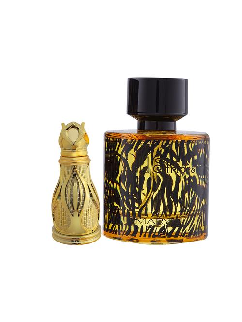 ajmal khofooq cp oudhy alcohol-free attar 18ml for unisex and maryaj wild stripes edp 100ml for men + 2 parfum testers free - 17122033 - Very Small Image - 1