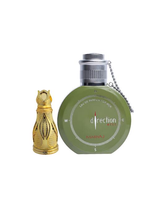 ajmal khofooq cp oudhy 18ml for unisex and maryaj direction west edp green 100ml for men + 2 parfum testers free - 17122097 - Very Small Image - 1