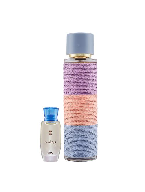 ajmal raindrops cp alcohol-free attar 10ml for women and maryaj deuce femme edp 100ml for women + 2 parfum testers free - 17122155 - Very Small Image - 1