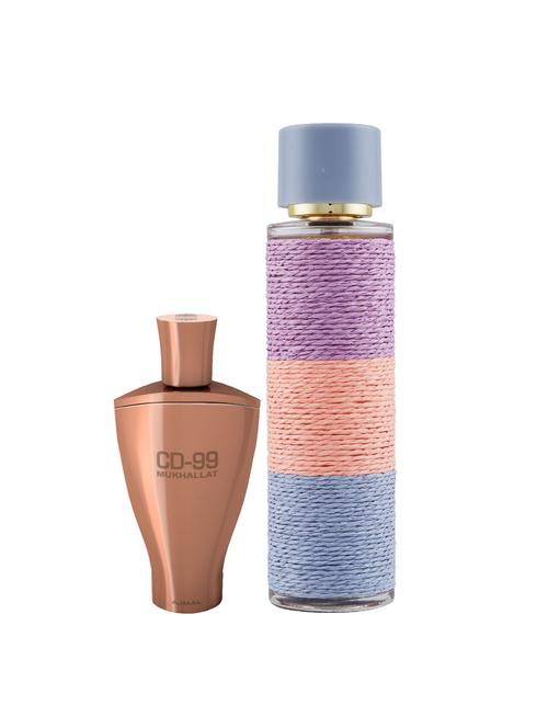 ajmal cd 99 mukhallat cp 14ml for unisex and maryaj deuce femme edp 100ml for women + 2 parfum testers free - 17122158 - Very Small Image - 1