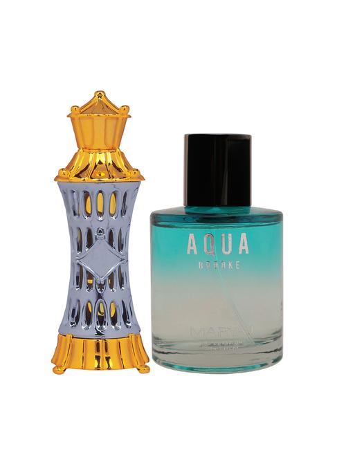 ajmal mizyaan cp musky alcohol-free attar 14ml for unisex and maryaj aqua brooke edp 100ml for women + 2 parfum testers free - 17122181 - Very Small Image - 1